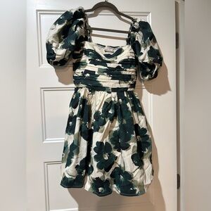 Abercombie Floral Puff Sleeve Dress